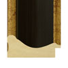 Negro + bordes dorados. (77x33 mm) A-88077109